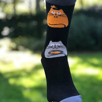 Silly cats socks 1