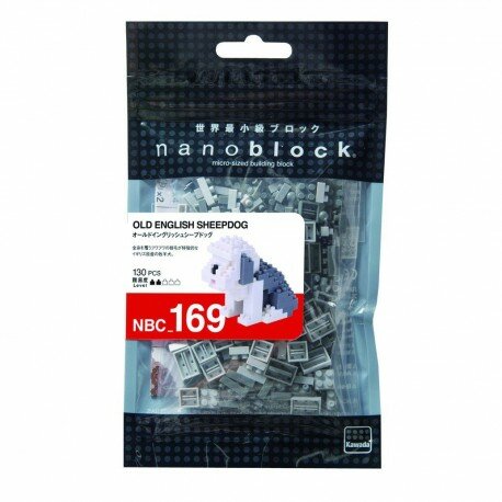 Nanoblock Dog - Old English sheepdog
