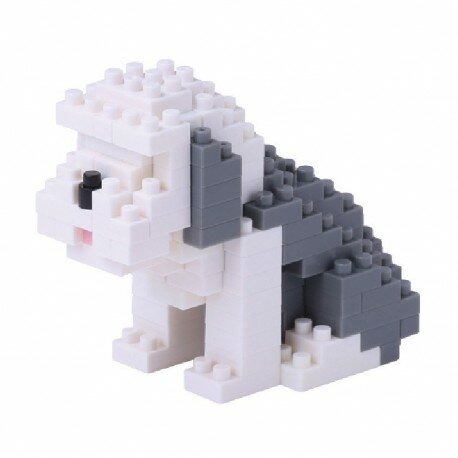 Nanoblock Dog - Old English sheepdog